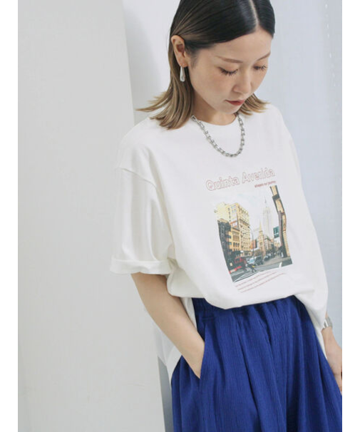 布帛切替ドルマンTシャツ