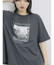 布帛切替ドルマンTシャツ