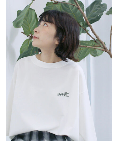 ポンチロゴ刺繍プルオーバー