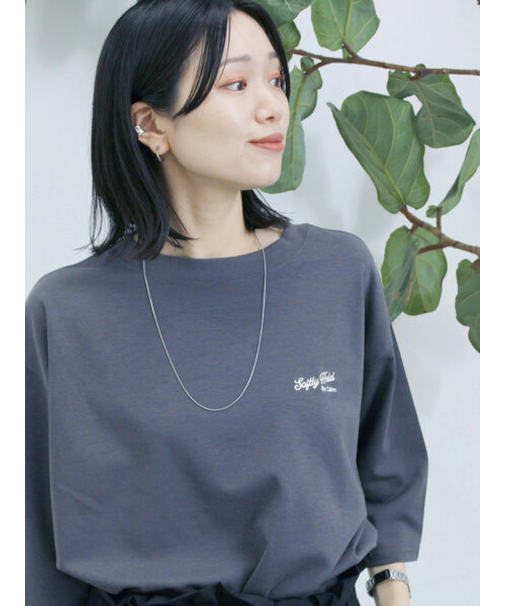 ポンチロゴ刺繍プルオーバー