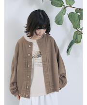 【ECO DENIM 】 ノーカラーブルゾン