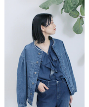 【ECO DENIM 】 ノーカラーブルゾン
