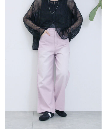 【ECO DENIM 】 ワイドストレートパンツ