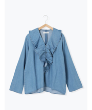 【ECO DENIM 】フリルブラウス