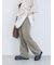 カットジョーゼットセミフレアパンツ