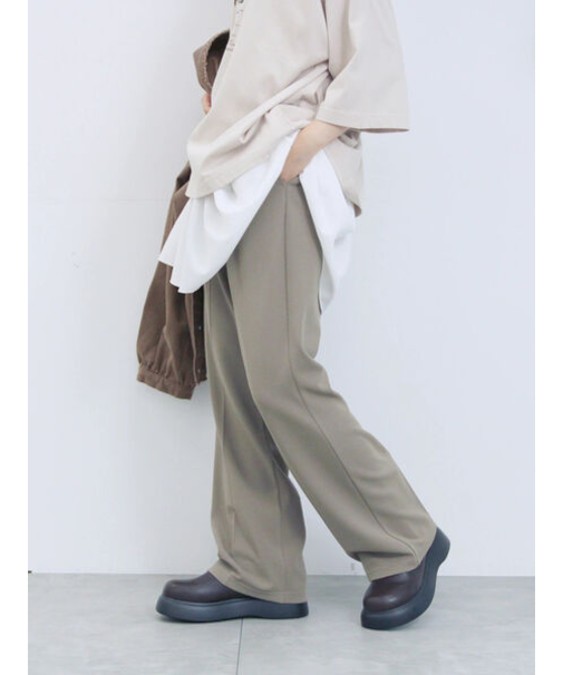 カットジョーゼットセミフレアパンツ