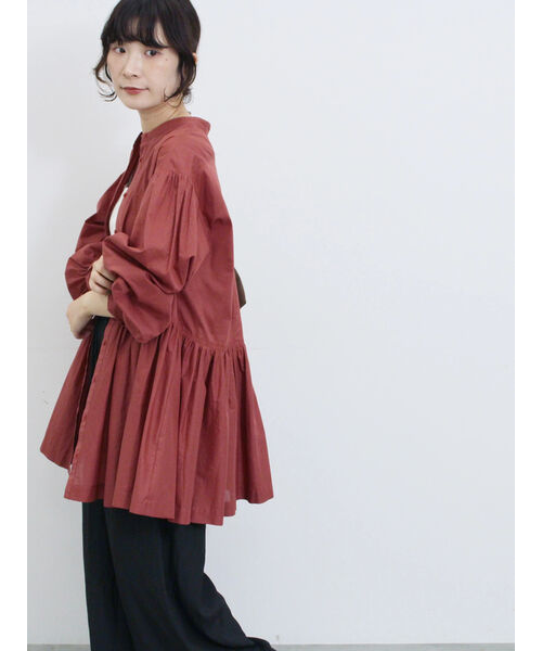 【新品未使用】Spick&Span ライトクロスギャザーチュニック ブラウス ライトクロスギャザーチュニックシャツ | スピック＆スパン