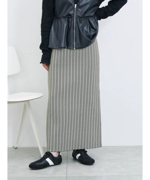 ニットストレートスカート