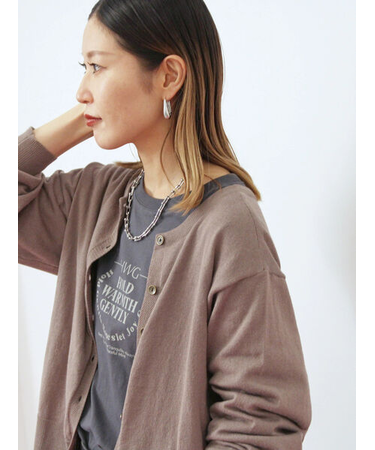 マルチスタイル前後2wayクルーネックカーディガン