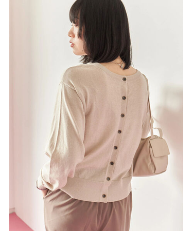 マルチスタイル前後2wayクルーネックカーディガン