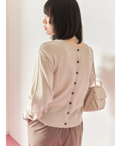 マルチスタイル前後2wayクルーネックカーディガン