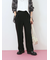 【イージーケア】サイドタブストレートパンツ