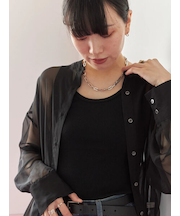 ◎バンドカラーシアーシャツ