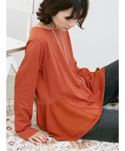 ペプラムドッキングカットソー