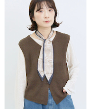 バンダナ付きニットベスト