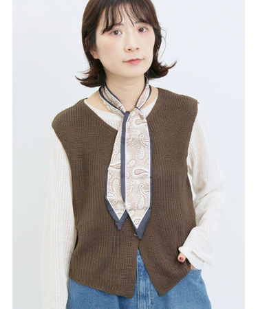 バンダナ付きニットベスト