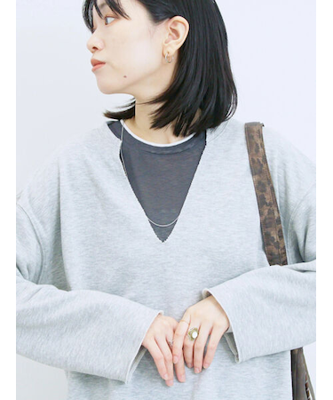 ◎裏毛深Vネックプルオーバー