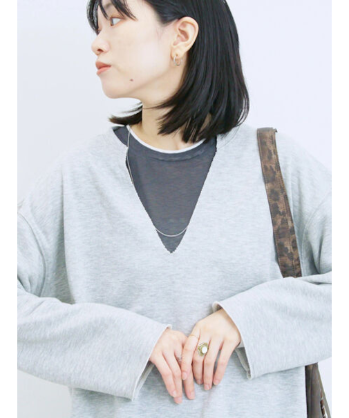 ◎裏毛深Vネックプルオーバー