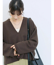 ◎裏毛深Vネックプルオーバー