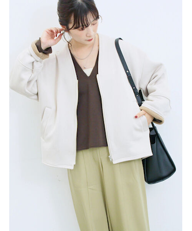 【マシンウォッシャブル】マルチスタイルボンディングブルゾン