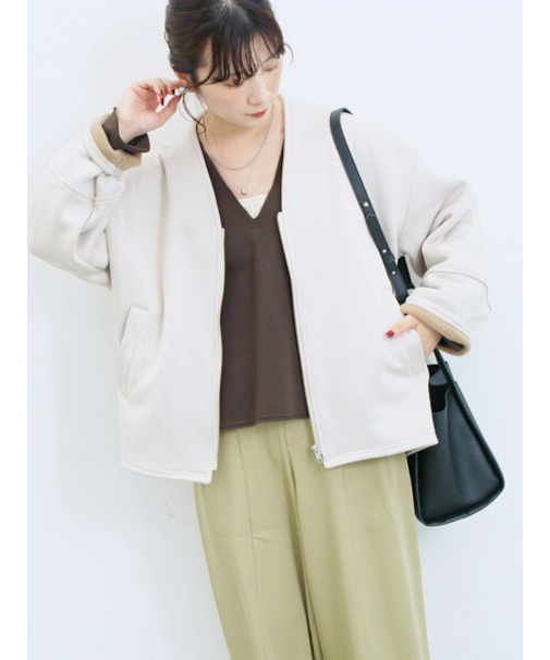 【マシンウォッシャブル】マルチスタイルボンディングブルゾン