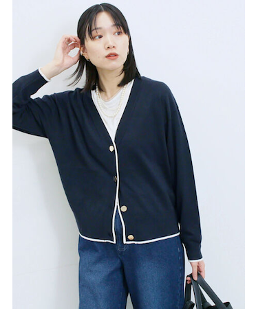 ◎ラインニットカーディガン