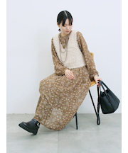 ◎花柄ワンピース