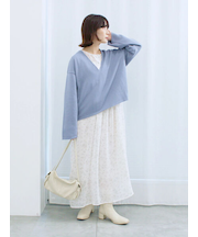 ◎花柄ワンピース