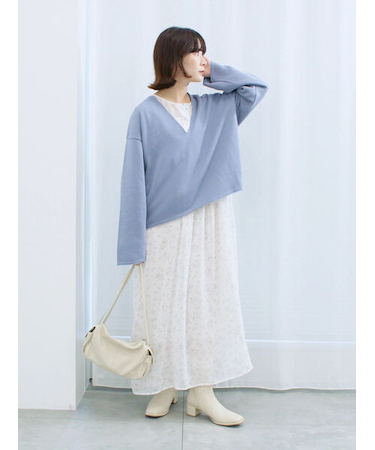 ◎花柄ワンピース