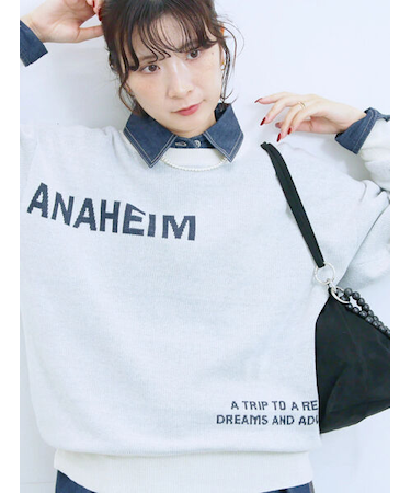 アソートロゴジャガードニットプルオーバー