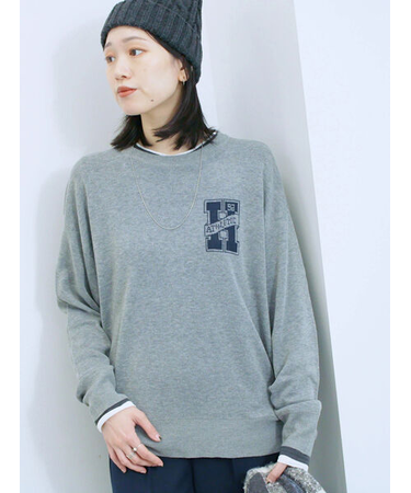 アソートロゴジャガードニットプルオーバー