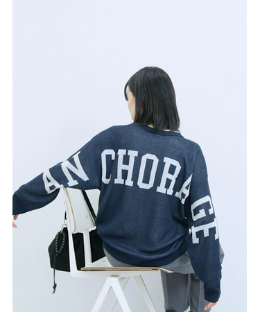 アソートロゴジャガードニットプルオーバー