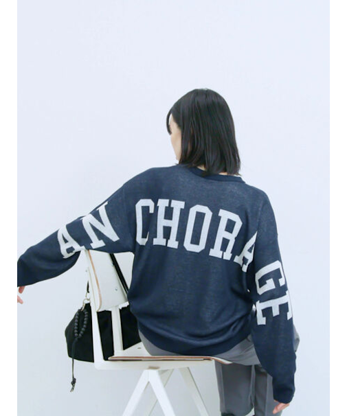 アソートロゴジャガードニットプルオーバー