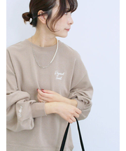 ラメ裏毛プルオーバー