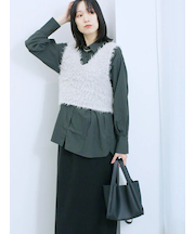 ◎マットサテンタックシャツ