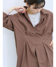 ◎マットサテンタックシャツ