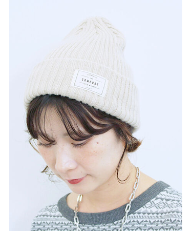 リブニット帽
