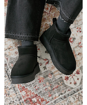 厚底ボアブーツ