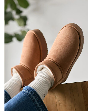 厚底ボアブーツ