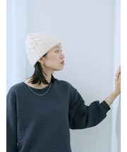 ジャガードダンボールプルオーバー