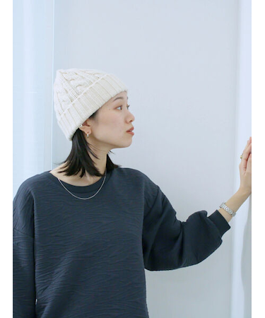 ジャガードダンボールプルオーバー