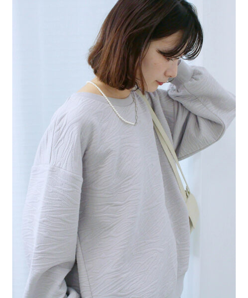 ジャガードダンボールプルオーバー