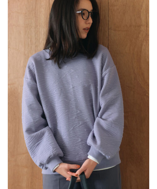 ジャガードダンボールプルオーバー