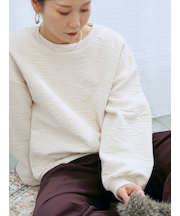 ジャガードダンボールプルオーバー