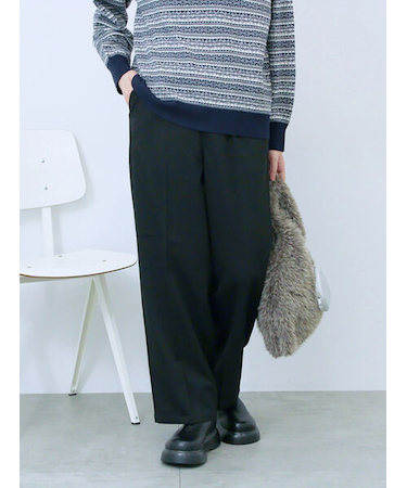 裏起毛ストレートパンツ