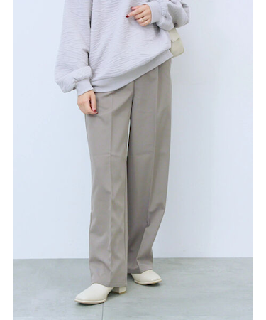 裏起毛ストレートパンツ