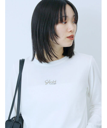 ワンポイント刺繍プルオーバー