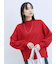 【Hug knit】袖ボリュームハイネックプルオーバー