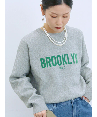 【Hug knit】ロゴプルオーバー