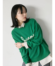 【Hug knit】ロゴプルオーバー